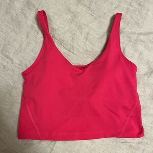 Athletic tank with built in bra